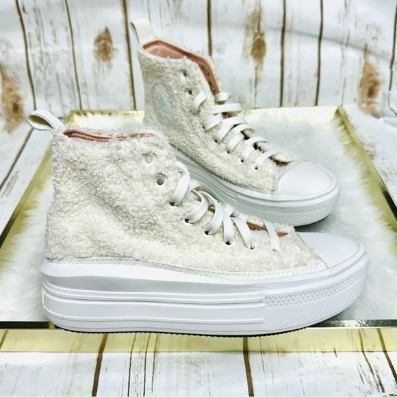 Converse Sherpa Chuck Taylor All Star Move High Perfect Is Not Perfect Platform - Picture 1 of 12